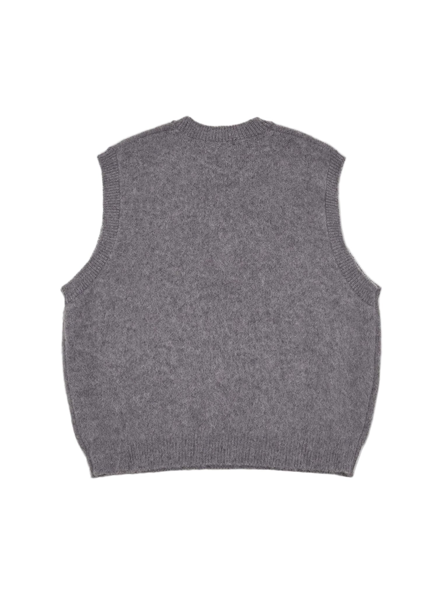 Alpaca Knit Vest Grey - LIKELIHOOD