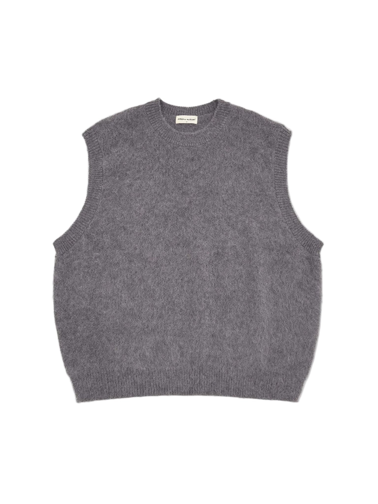 Alpaca Knit Vest Grey - LIKELIHOOD