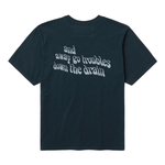 Away Go Trouble T-Shirt Washed Black - LIKELIHOOD