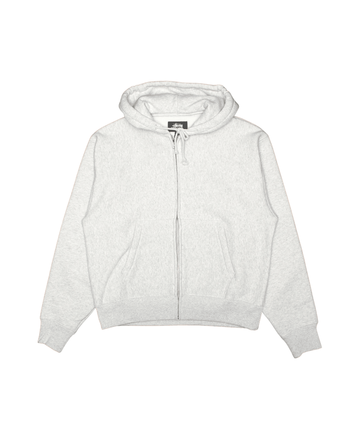 Basic Diamond Zip Hoodie Ash Heather - LIKELIHOOD