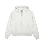 Basic Diamond Zip Hoodie Ash Heather - LIKELIHOOD
