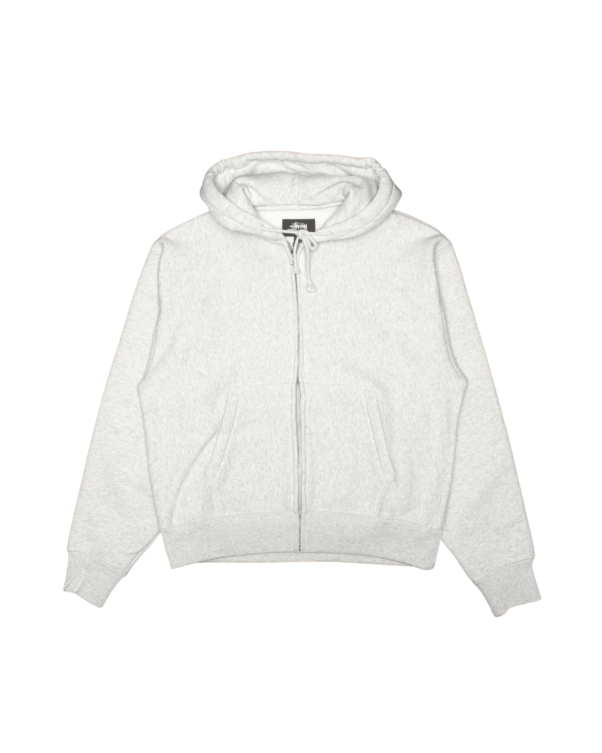 Basic Diamond Zip Hoodie Ash Heather - LIKELIHOOD