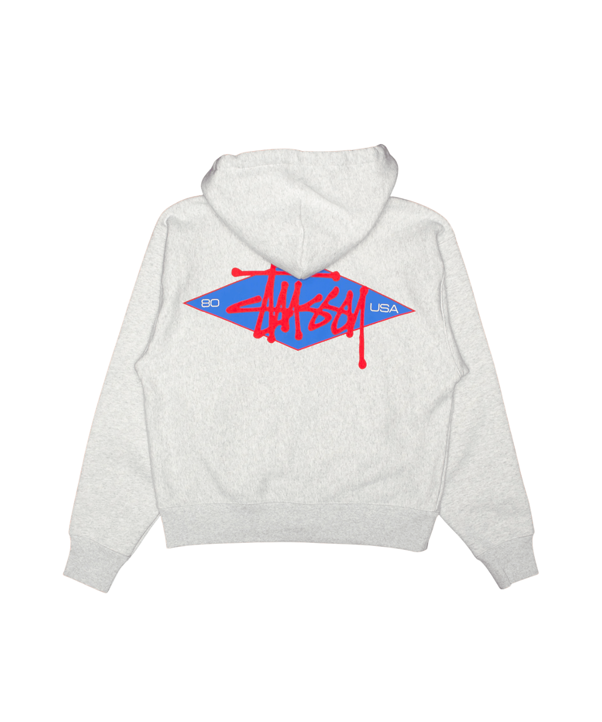 Basic Diamond Zip Hoodie Ash Heather - LIKELIHOOD