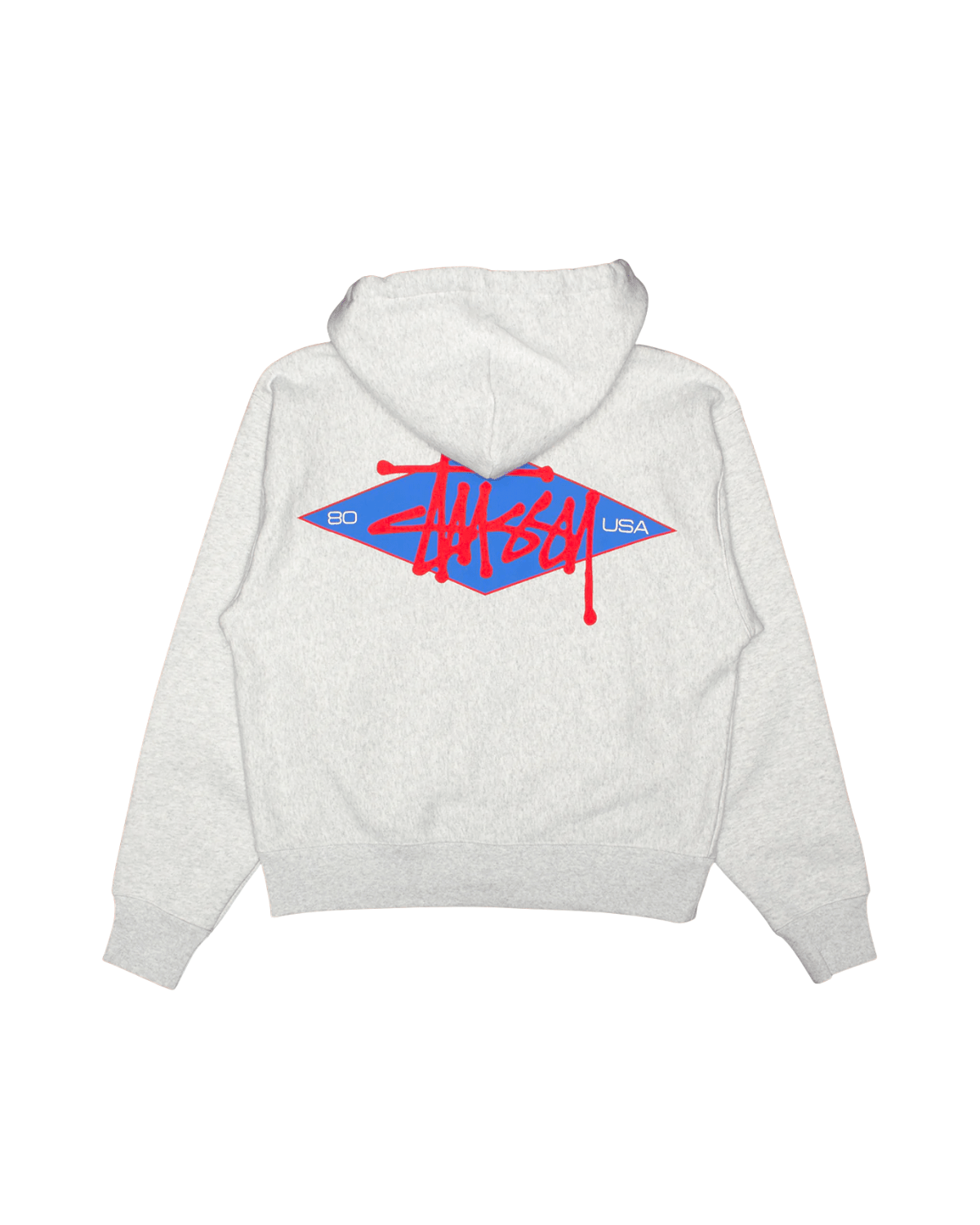Basic Diamond Zip Hoodie Ash Heather - LIKELIHOOD
