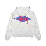 Basic Diamond Zip Hoodie Ash Heather - LIKELIHOOD