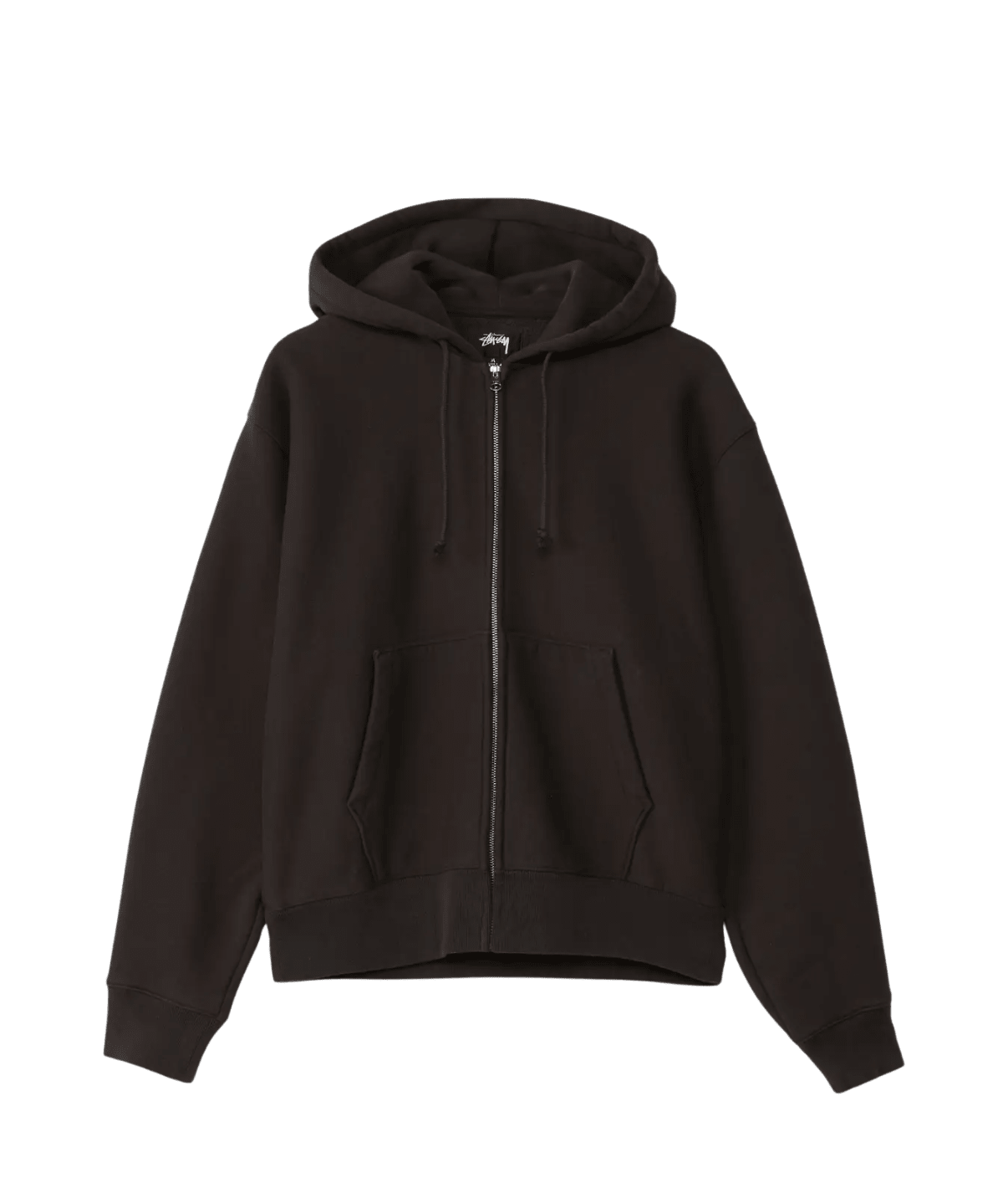 Basic Diamond Zip Hoodie Black - LIKELIHOOD