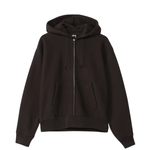 Basic Diamond Zip Hoodie Black - LIKELIHOOD