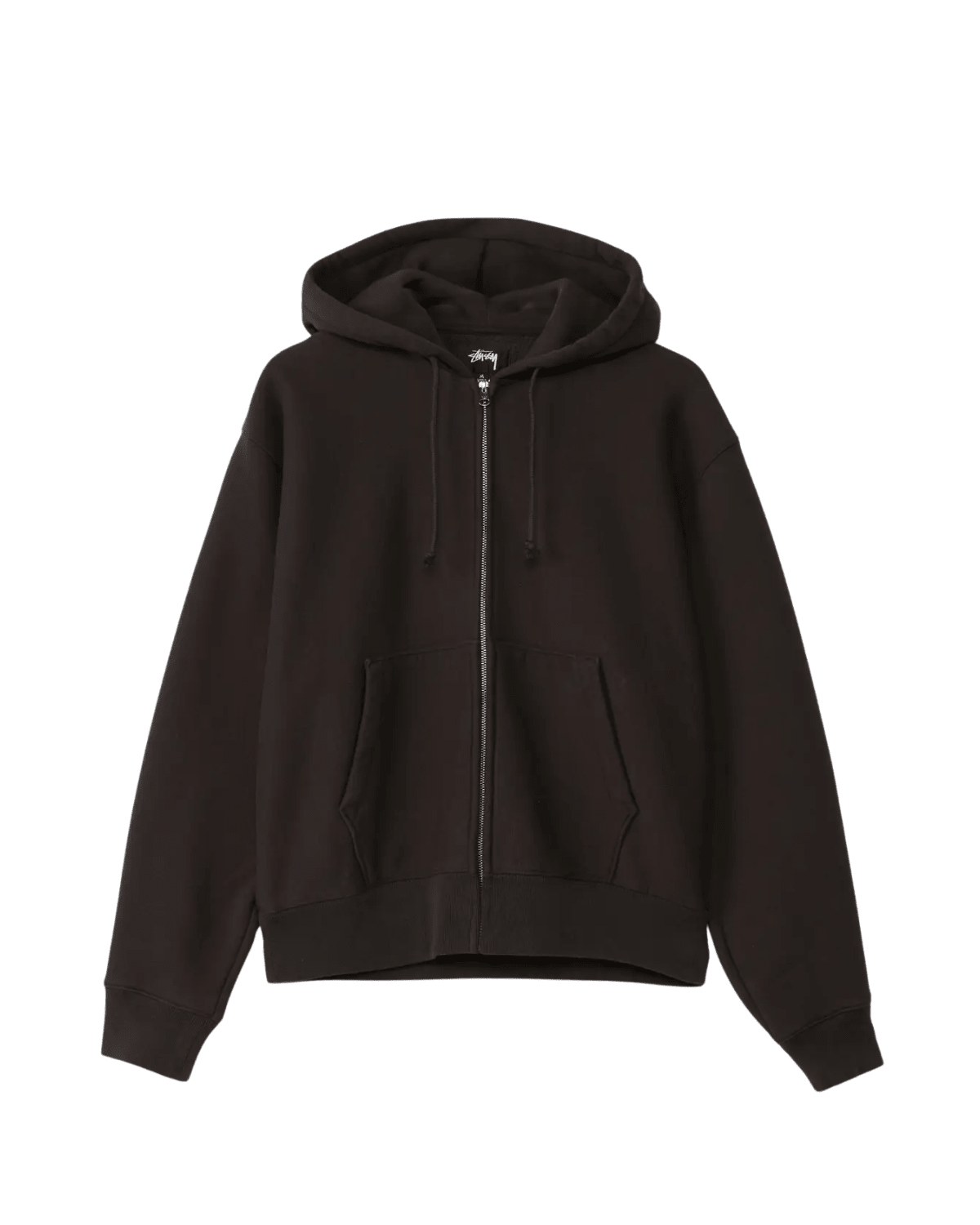 Basic Diamond Zip Hoodie Black - LIKELIHOOD