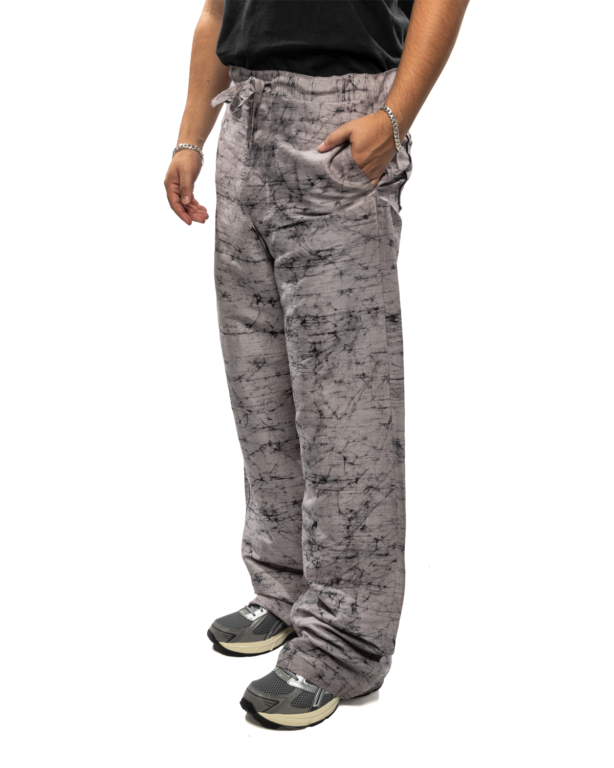 Batik Pajama Pants Black