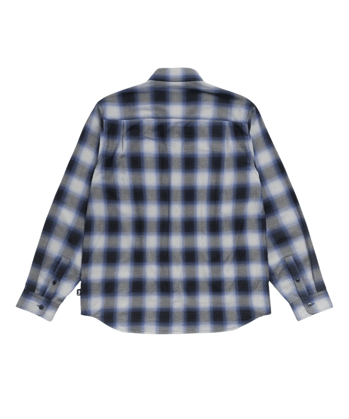 Beach Ombre Plaid Shirt Black - LIKELIHOOD