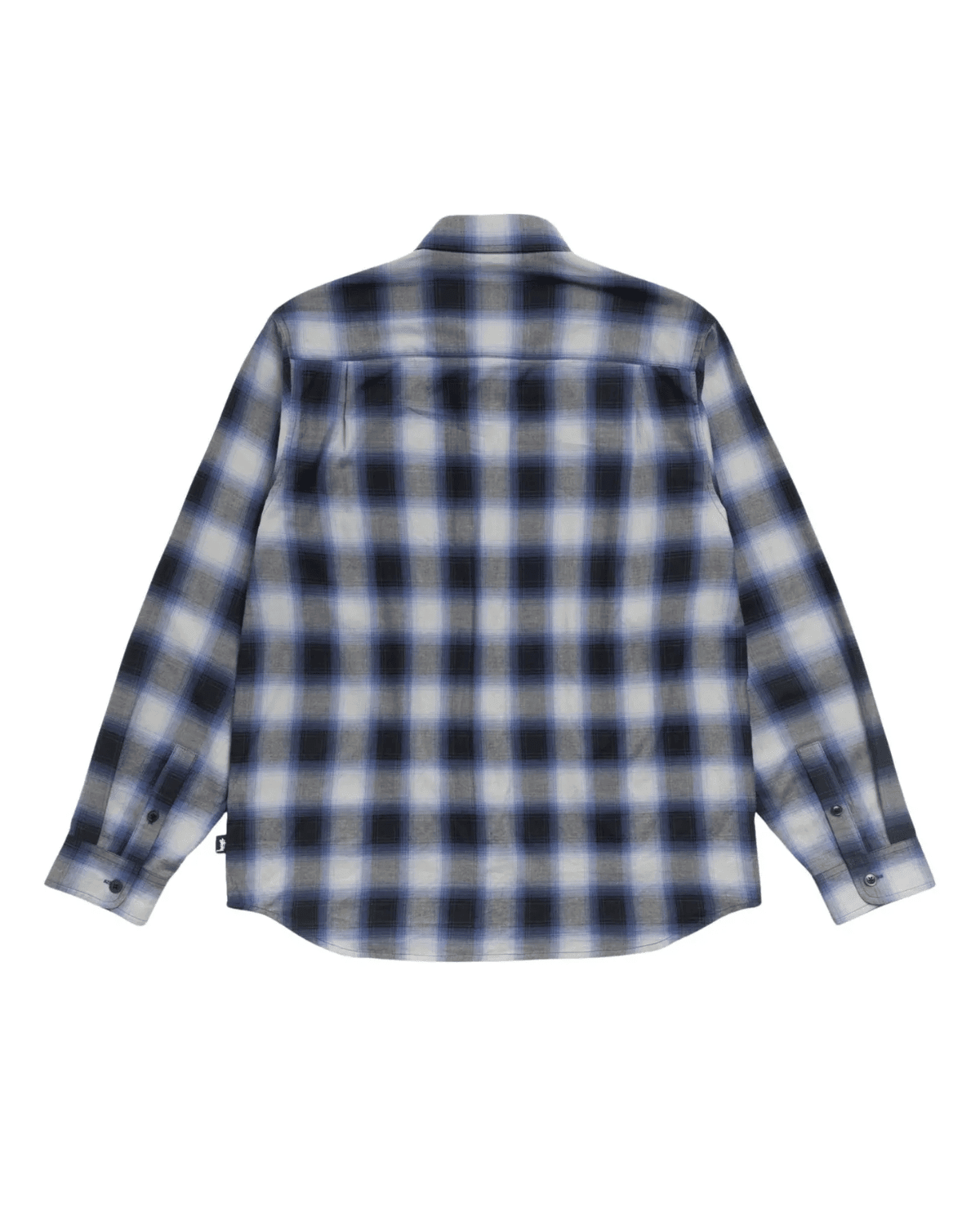 Beach Ombre Plaid Shirt Black - LIKELIHOOD