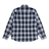 Beach Ombre Plaid Shirt Black - LIKELIHOOD
