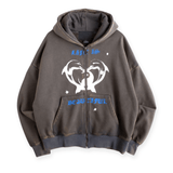 Beautiful Life Zip Hoodie Vintage Grey - LIKELIHOOD