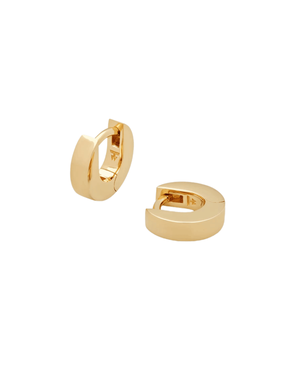 Beck Huggies Earrings Gold - LIKELIHOOD