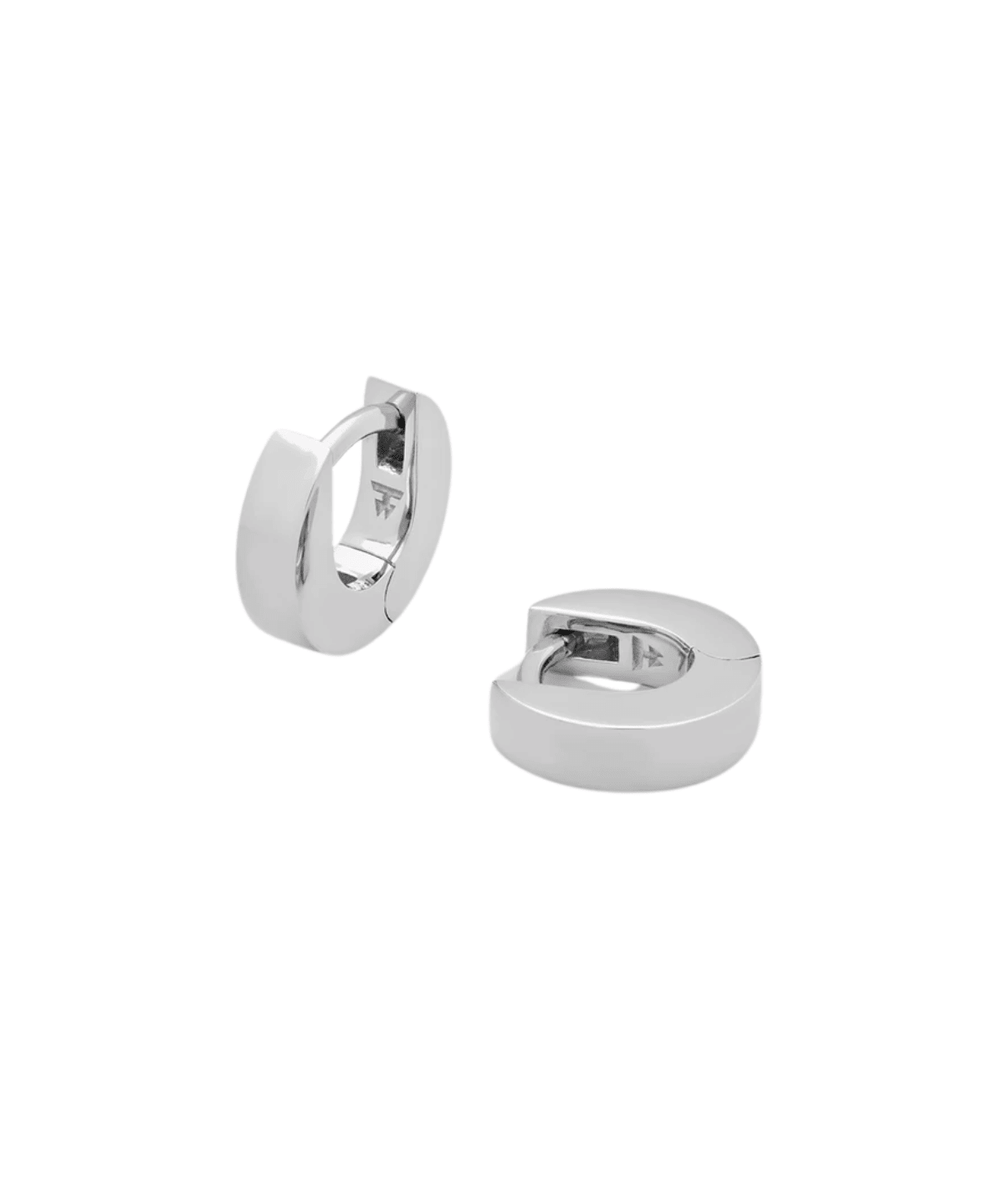 Beck Huggies Earrings Silver - LIKELIHOOD