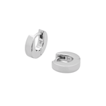 Beck Huggies Earrings Silver - LIKELIHOOD