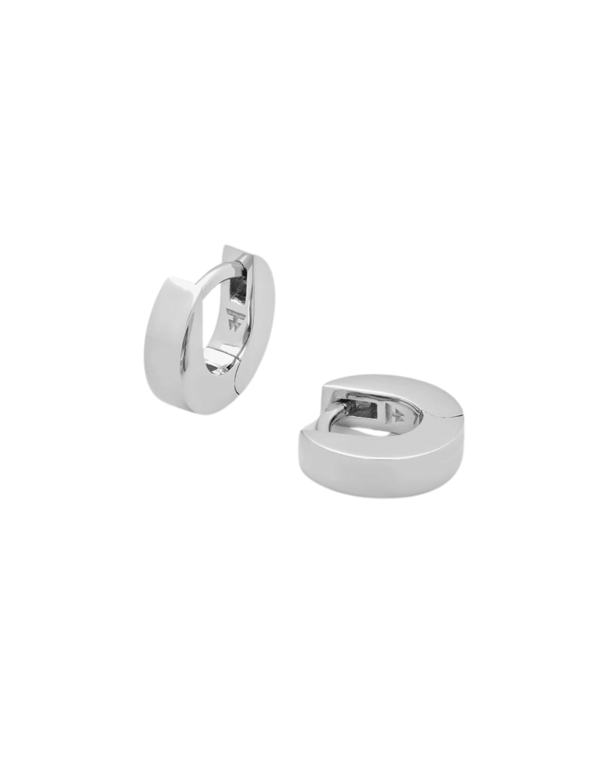 Beck Huggies Earrings Silver - LIKELIHOOD