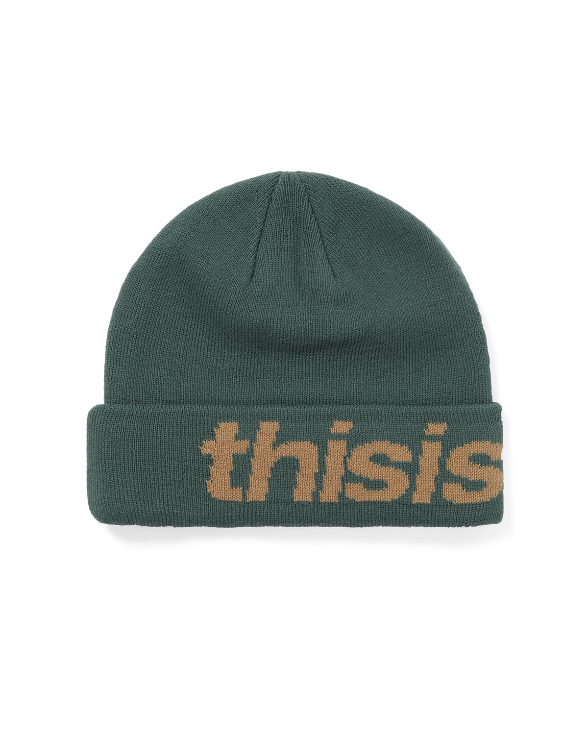 HSP-Logo Big Cuff Beanie Moss