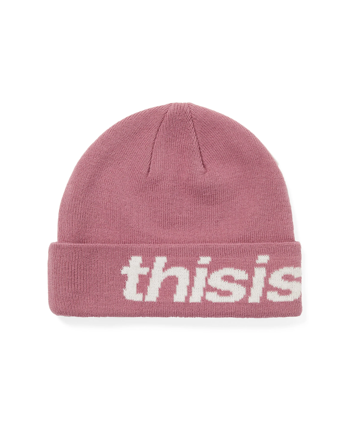 HSP-Logo Big Cuff Beanie Dusty Pink