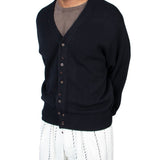 Black Double Button Cardigan - LIKELIHOOD