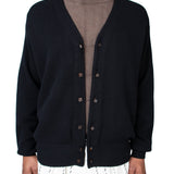 Black Double Button Cardigan - LIKELIHOOD