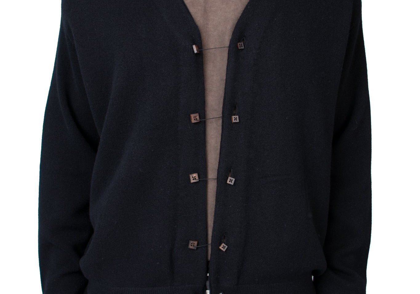 Black Double Button Cardigan - LIKELIHOOD