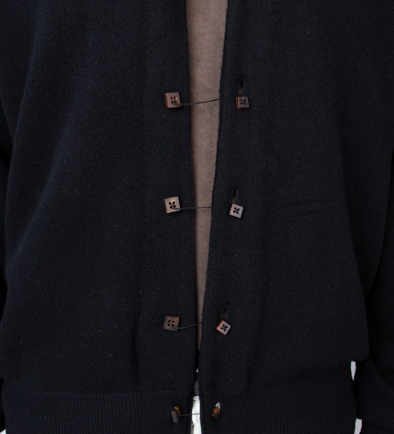 Black Double Button Cardigan - LIKELIHOOD