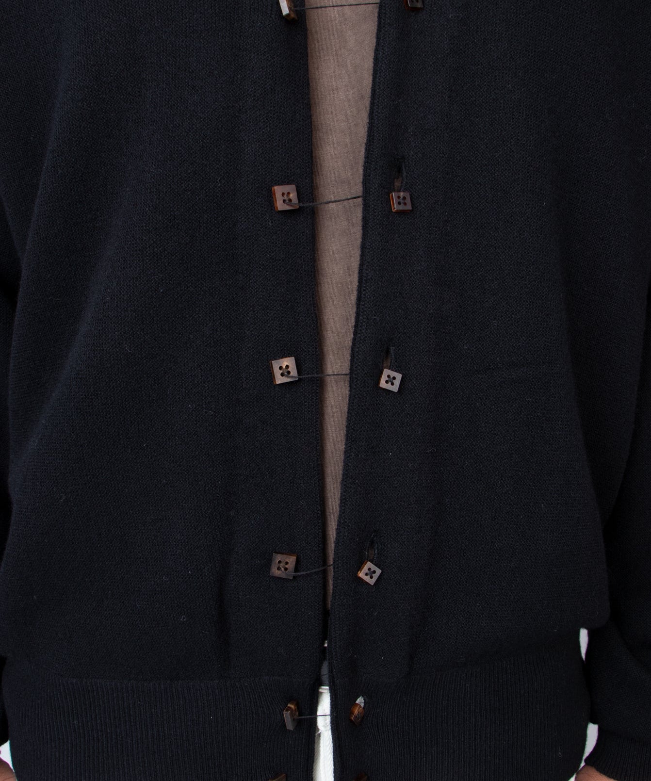 Black Double Button Cardigan - LIKELIHOOD