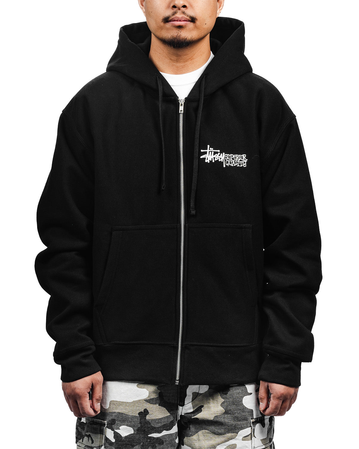 Superior Quality Zip Hoodie Black