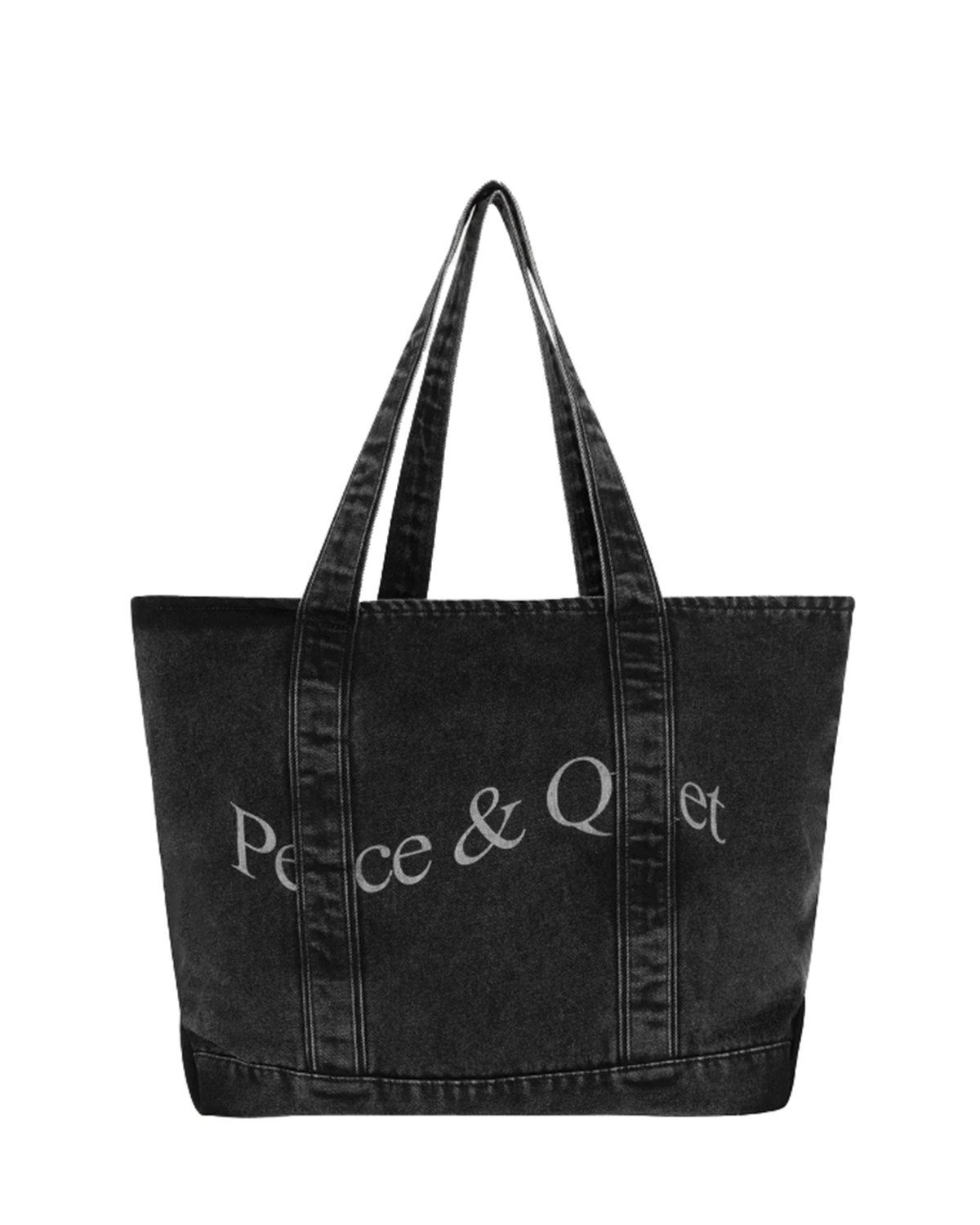 Wordmark Denim Boat Tote Black Wash