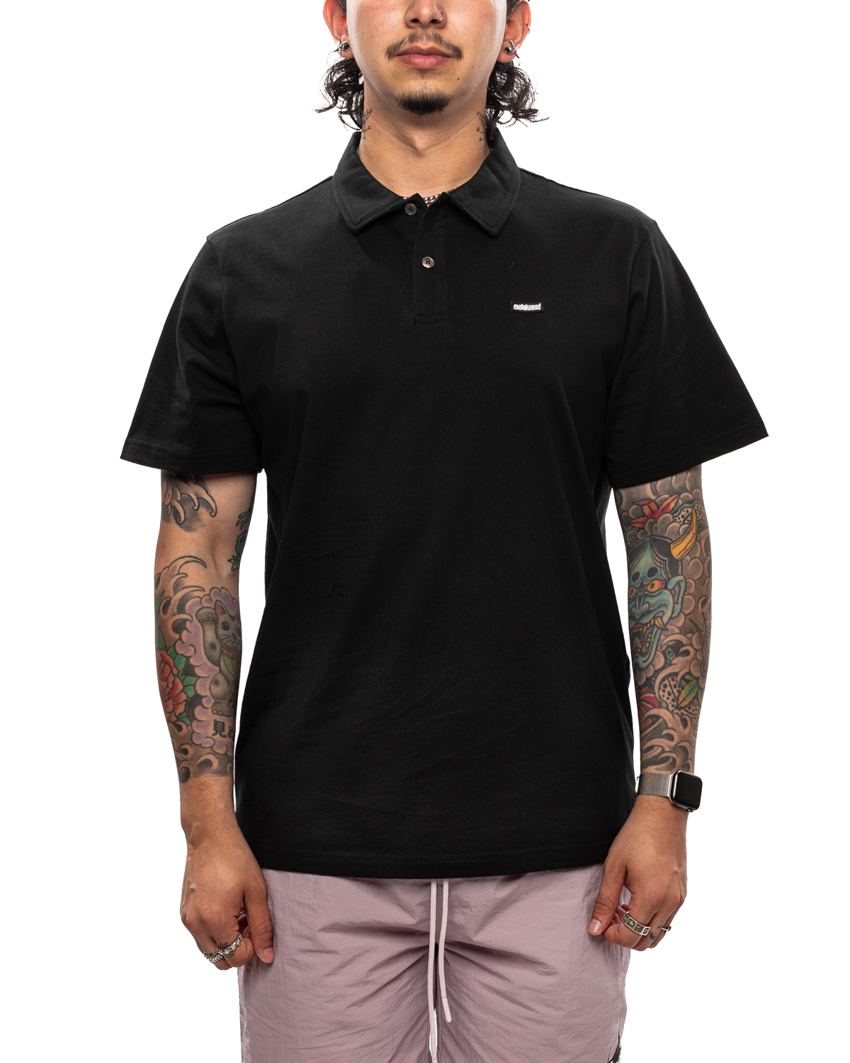 Mini Metal Logo Polo 'Black'