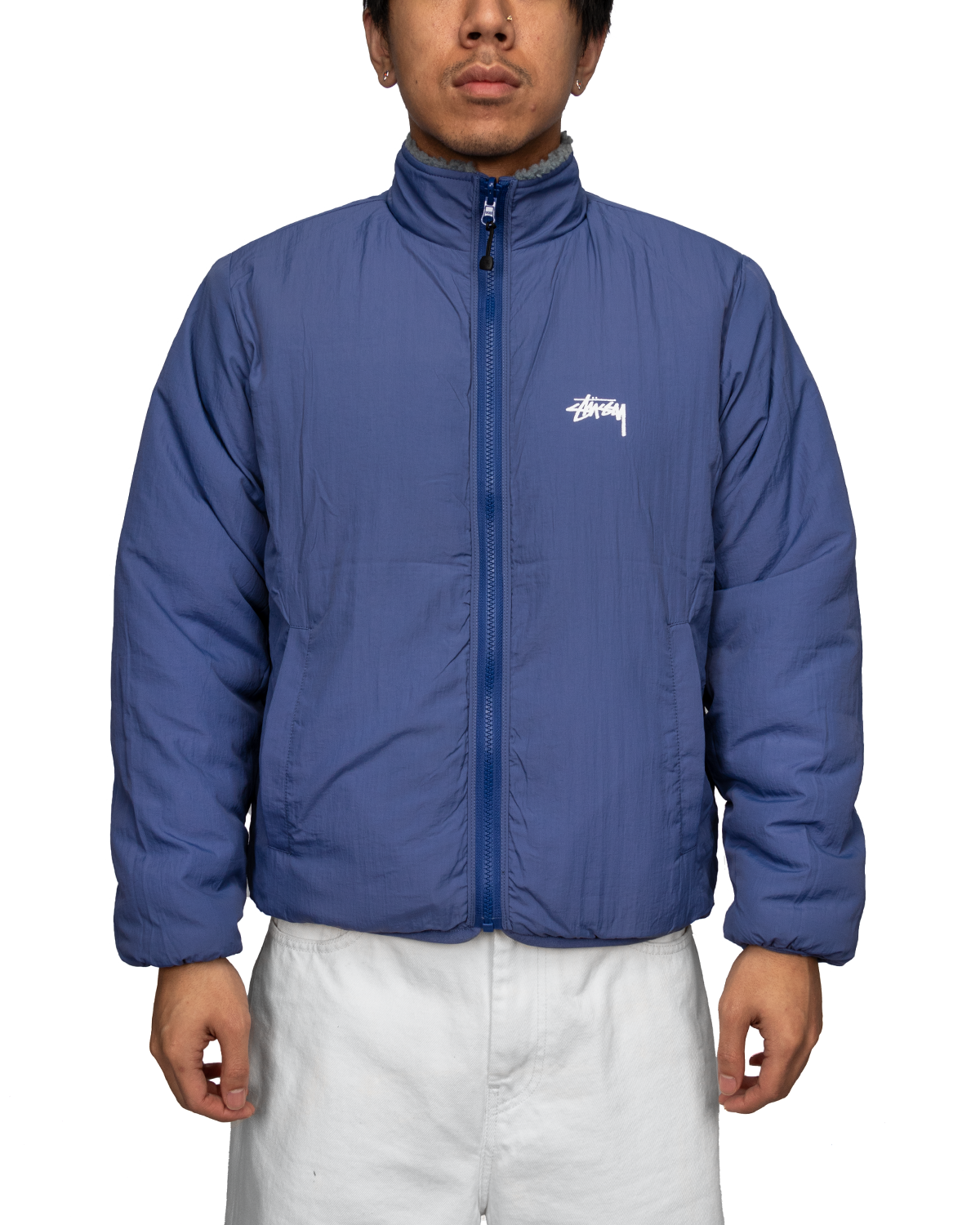 Sherpa Reversible Jacket Bluestone