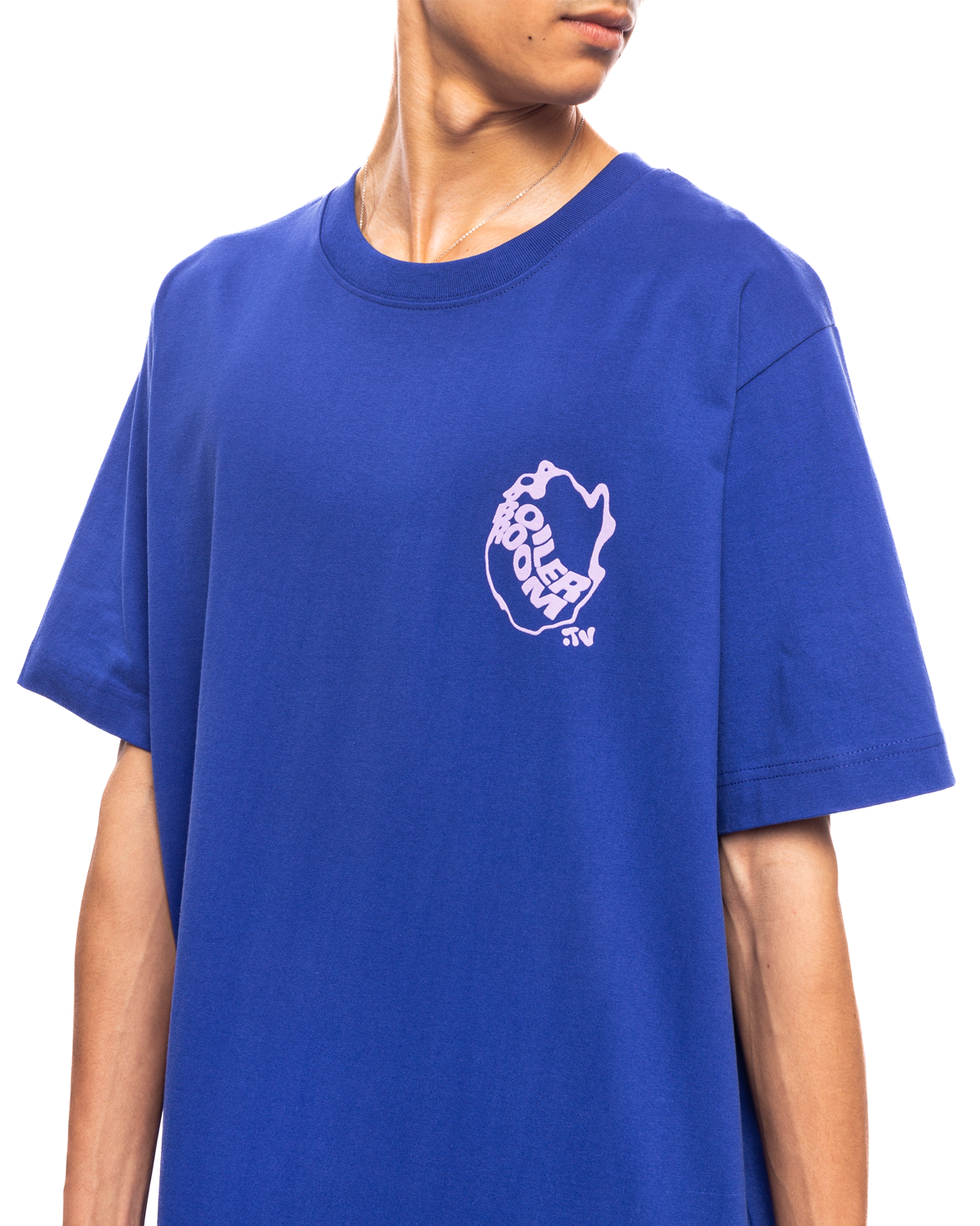 Boiler Room Waved Logo T-Shirt Blue