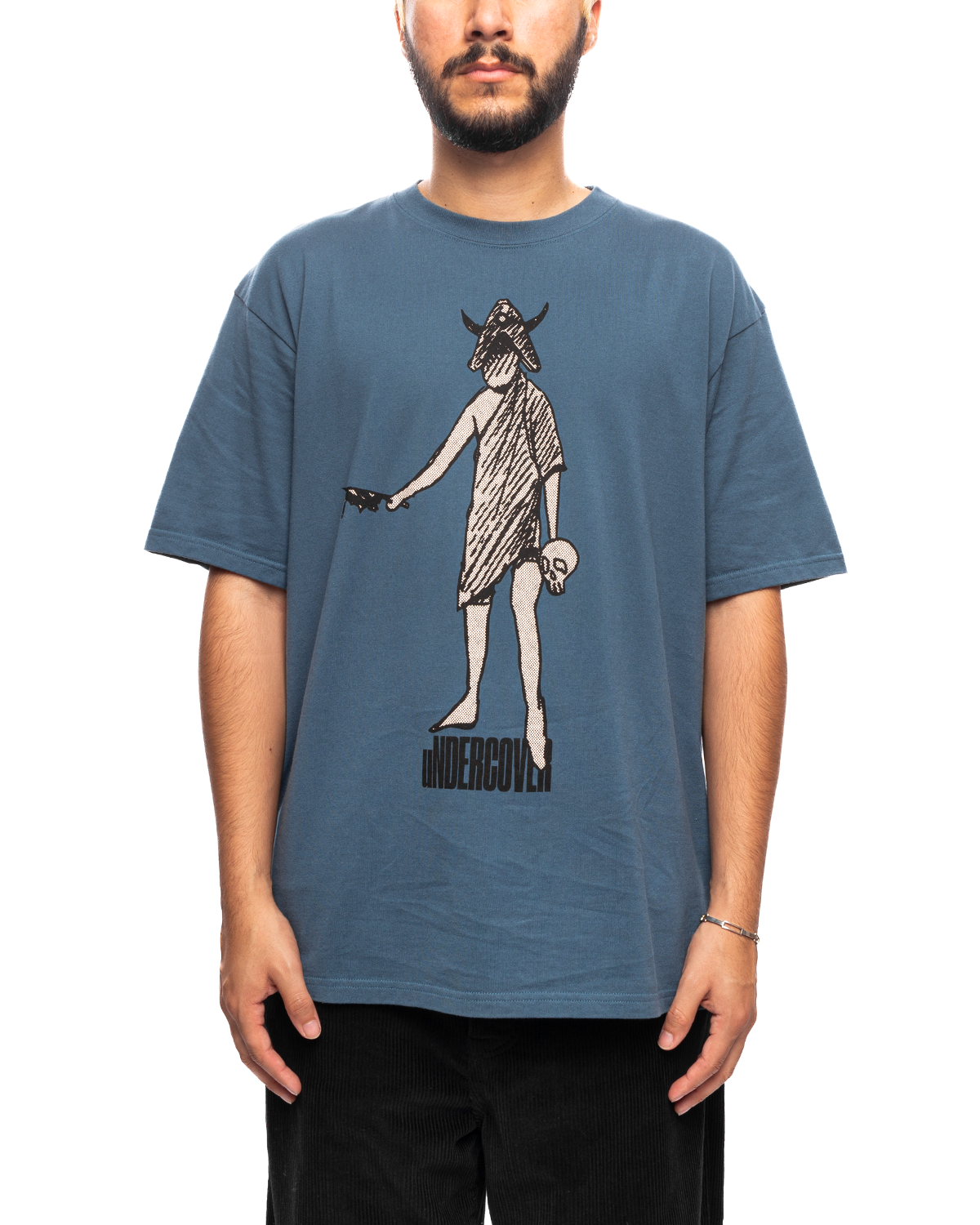 UC2C3808 UNDERCOVER Tee Gray Blue