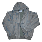 Blurred Hooded Jacket Olive - LIKELIHOOD