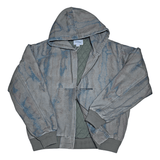 Blurred Hooded Jacket Olive - LIKELIHOOD