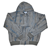 Blurred Hooded Jacket Olive - LIKELIHOOD