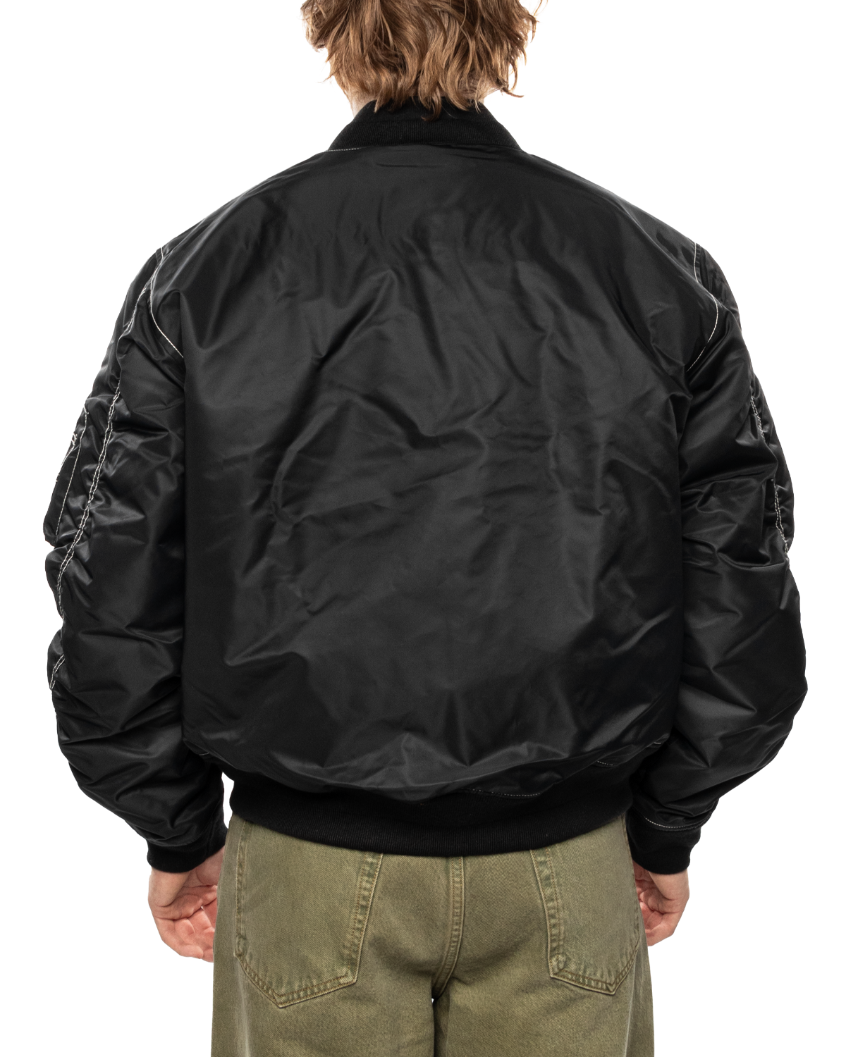 Built Bomber Reversible Jacket Black