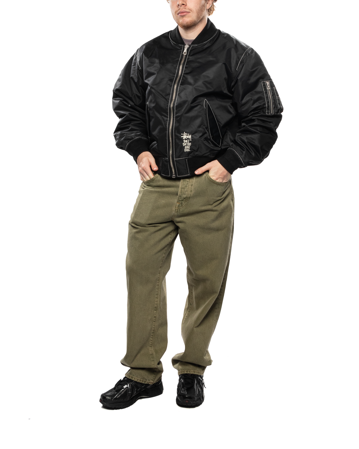 Built Bomber Reversible Jacket Black