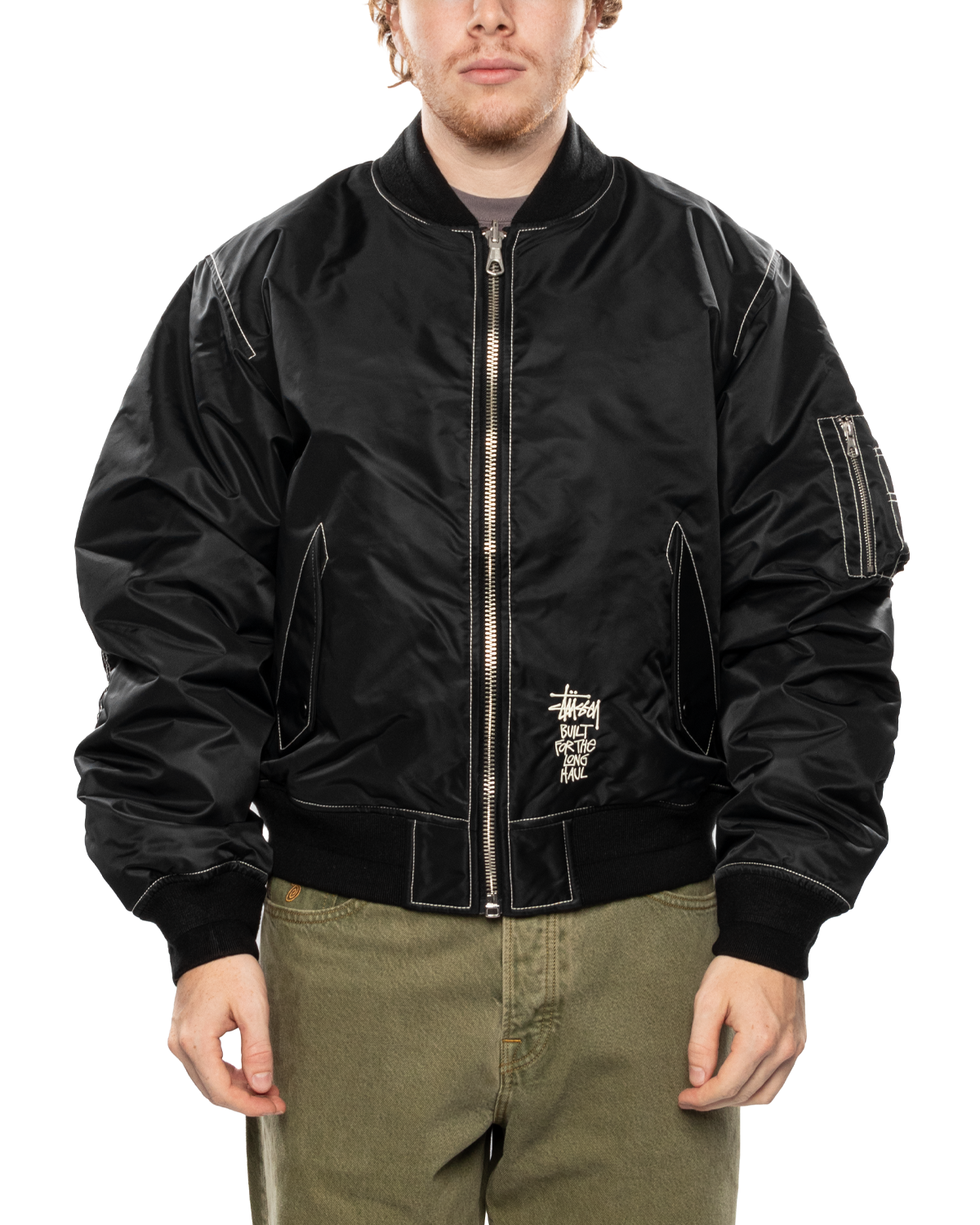 Built Bomber Reversible Jacket Black