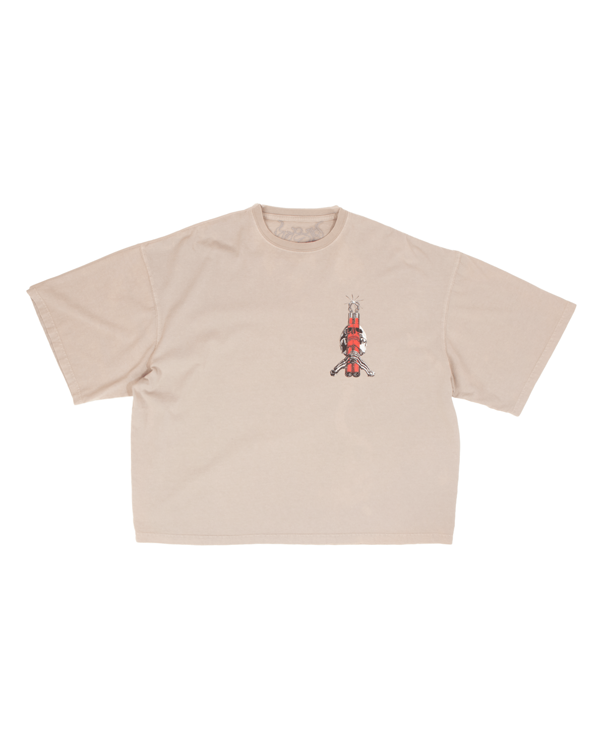 Bones II Oversized Tee Cement - LIKELIHOOD