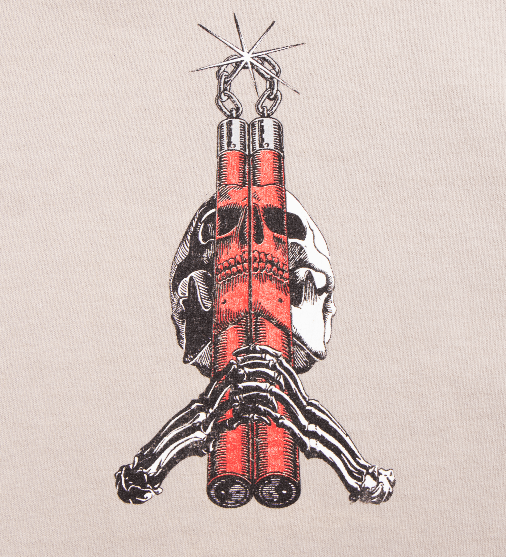 Bones II Oversized Tee Cement - LIKELIHOOD