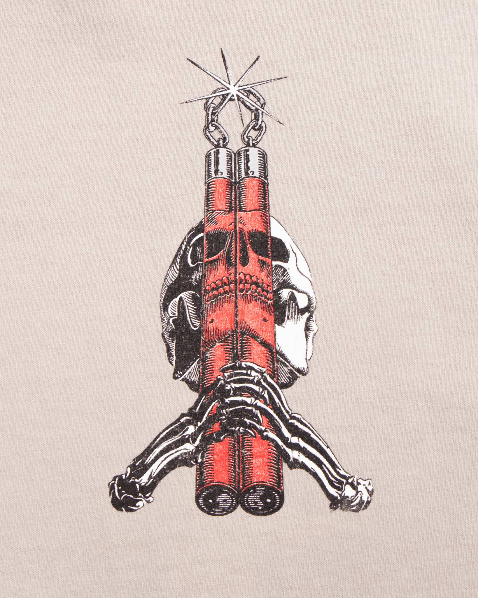 Bones II Oversized Tee Cement - LIKELIHOOD