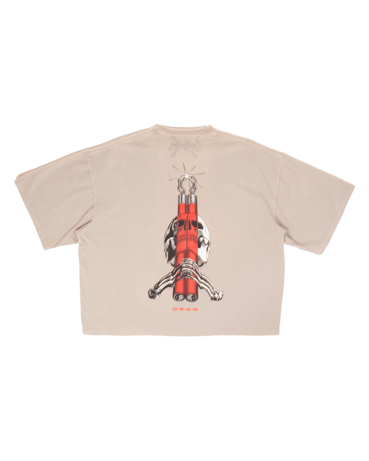 Bones II Oversized Tee Cement - LIKELIHOOD