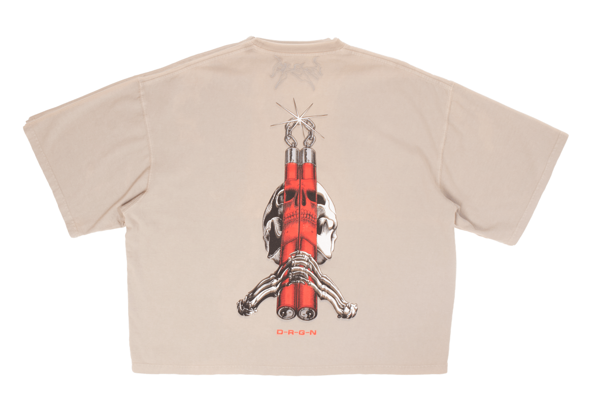 Bones II Oversized Tee Cement - LIKELIHOOD