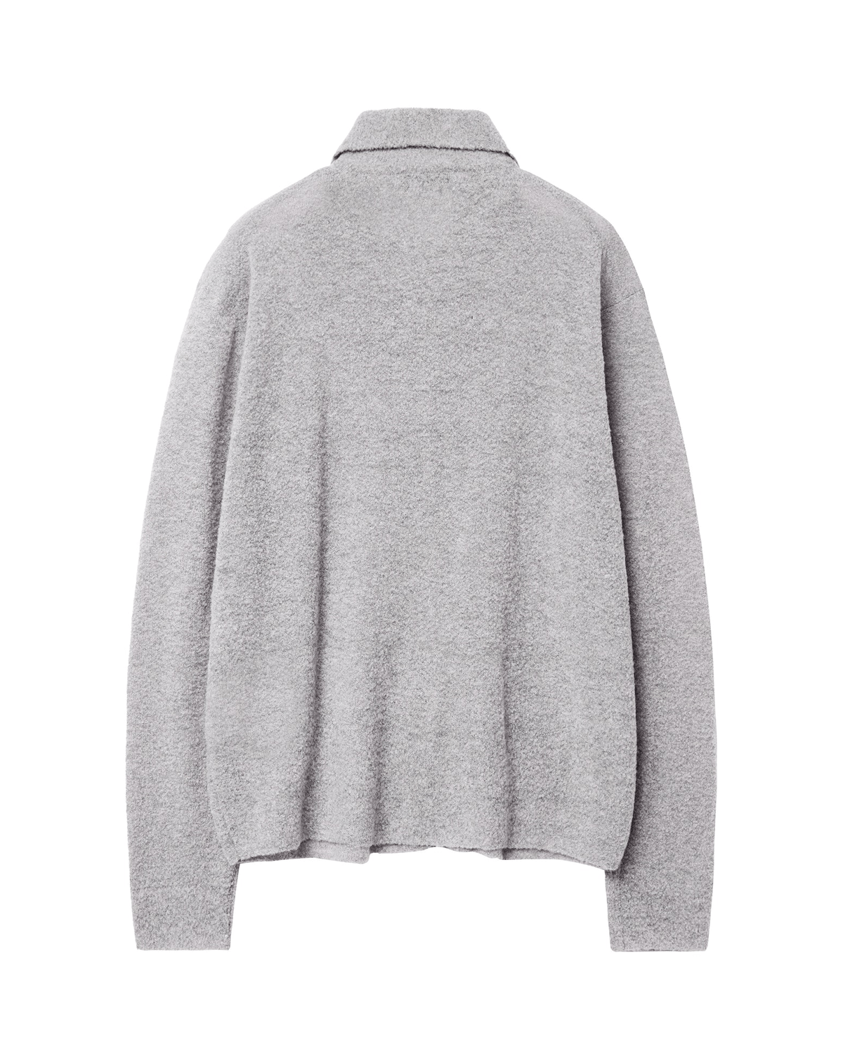 Boucle Zip Shirt (Archive) Light Grey - LIKELIHOOD