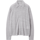 Boucle Zip Shirt (Archive) Light Grey - LIKELIHOOD