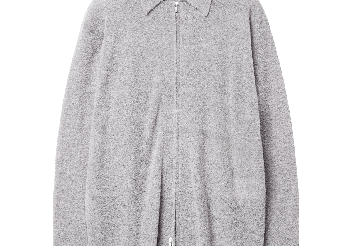 Boucle Zip Shirt (Archive) Light Grey - LIKELIHOOD