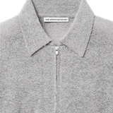 Boucle Zip Shirt (Archive) Light Grey - LIKELIHOOD