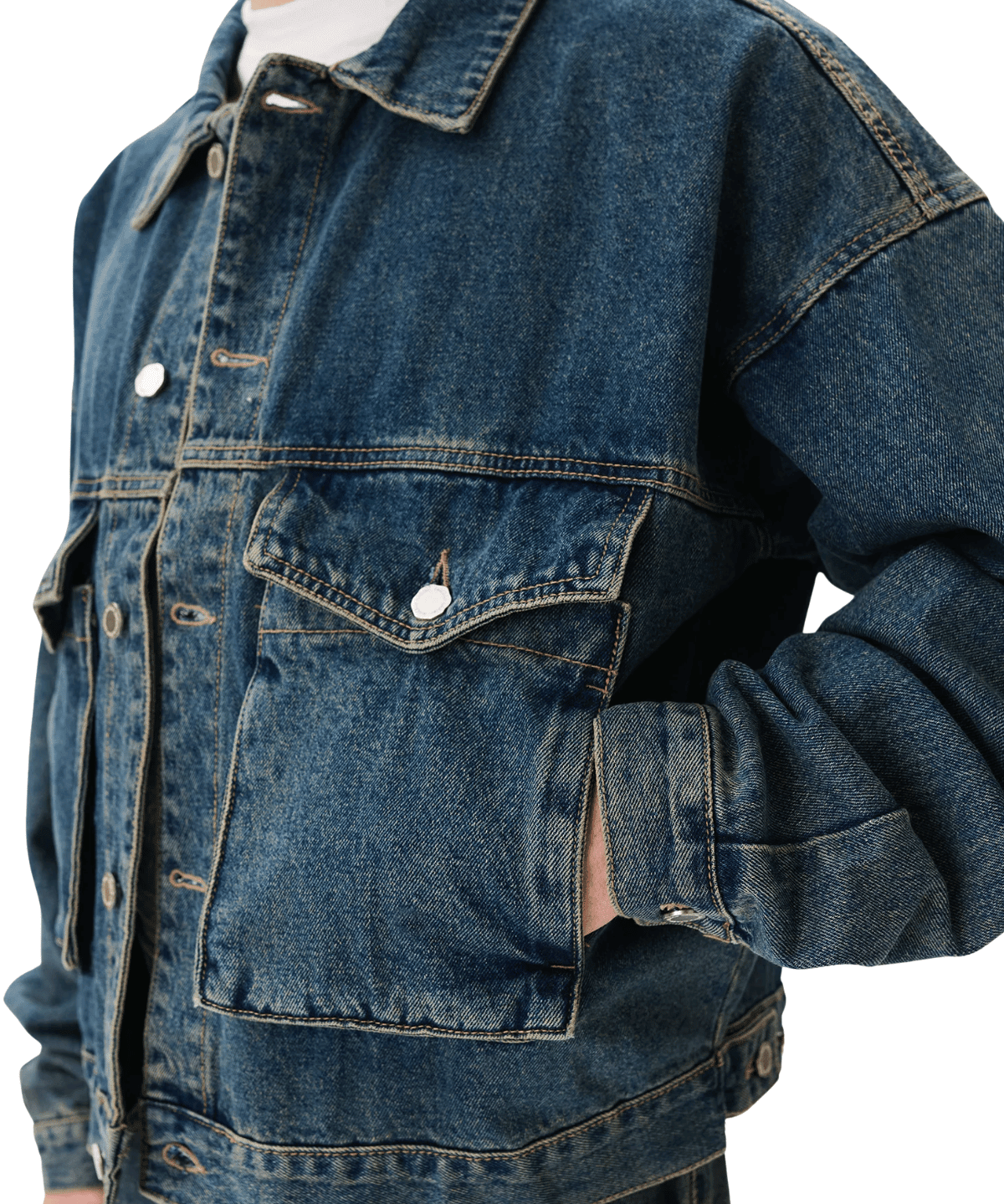 Boxy Denim Trucker Blue - LIKELIHOOD